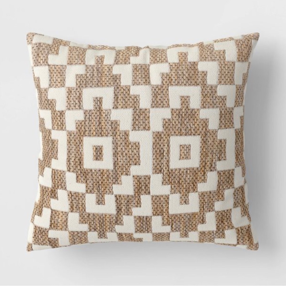 New. Pillow Modern Jute pillow Geometric Design by Project 62’ Collection